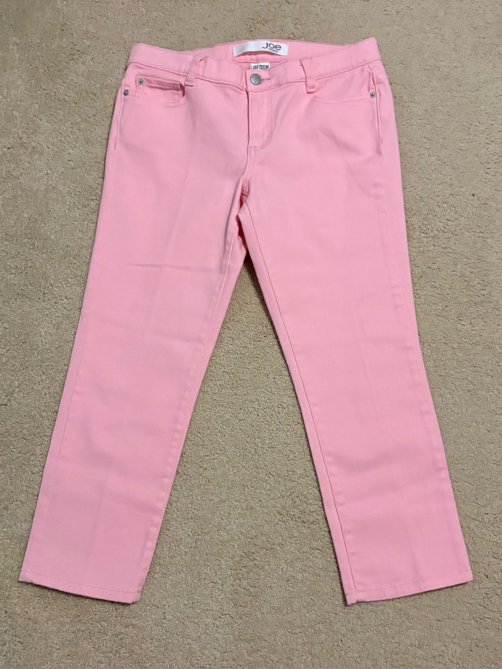 Joe Fresh Sz 2 Pink Denim Capri Jeans